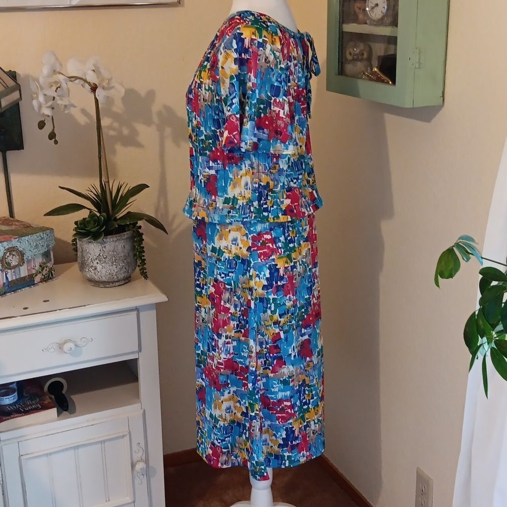 Anne's Closet HANDMADE Dress. Blouson, Floral - Picture 4 of 10